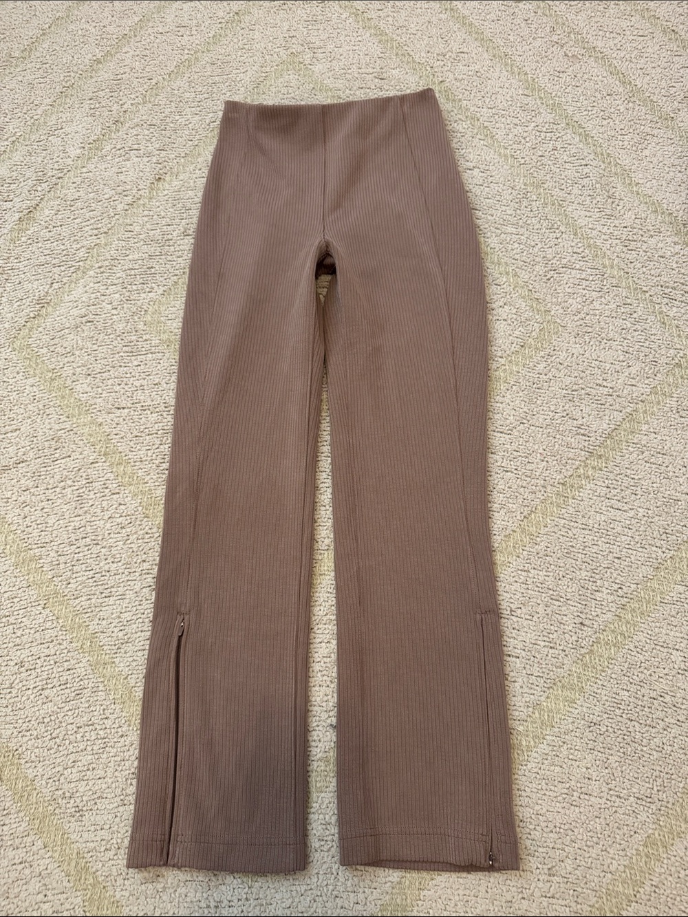 lululemon athletica Boot-Cut Ribbed Pants in Brown